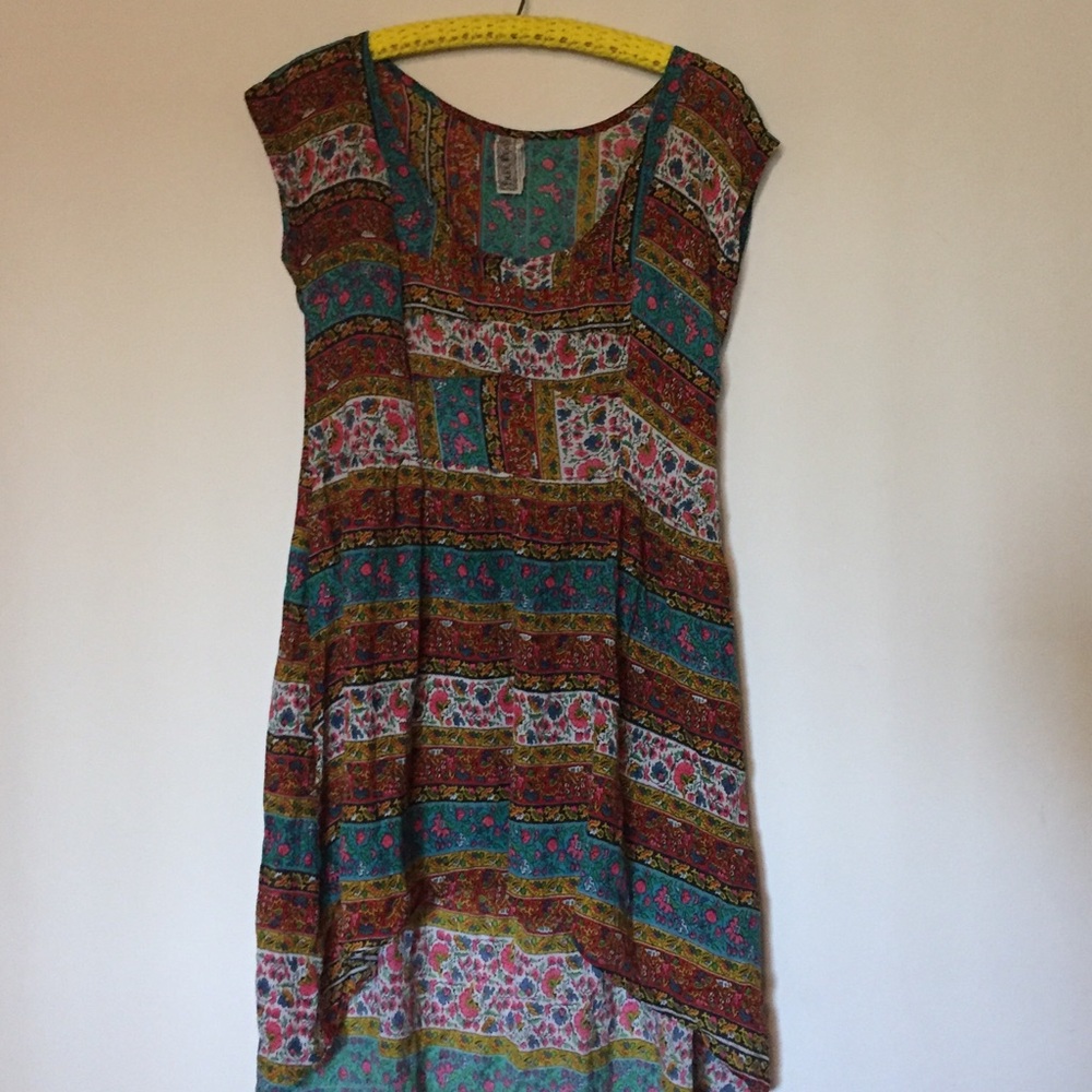 Free People boho flowy high low dress xs
